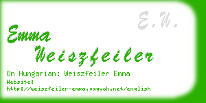 emma weiszfeiler business card